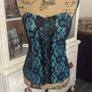 Dots Sexy Lace Bustier